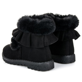 Seastar Bottines noires à volant le noir 2