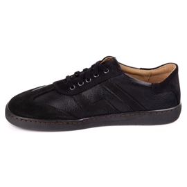 Chaussures en cuir aux pieds nus Olivier Eliza Black le noir 1