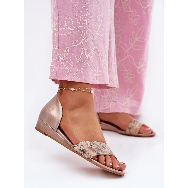 Sandales en cuir Maciejka 01971-71 PLN doré 2