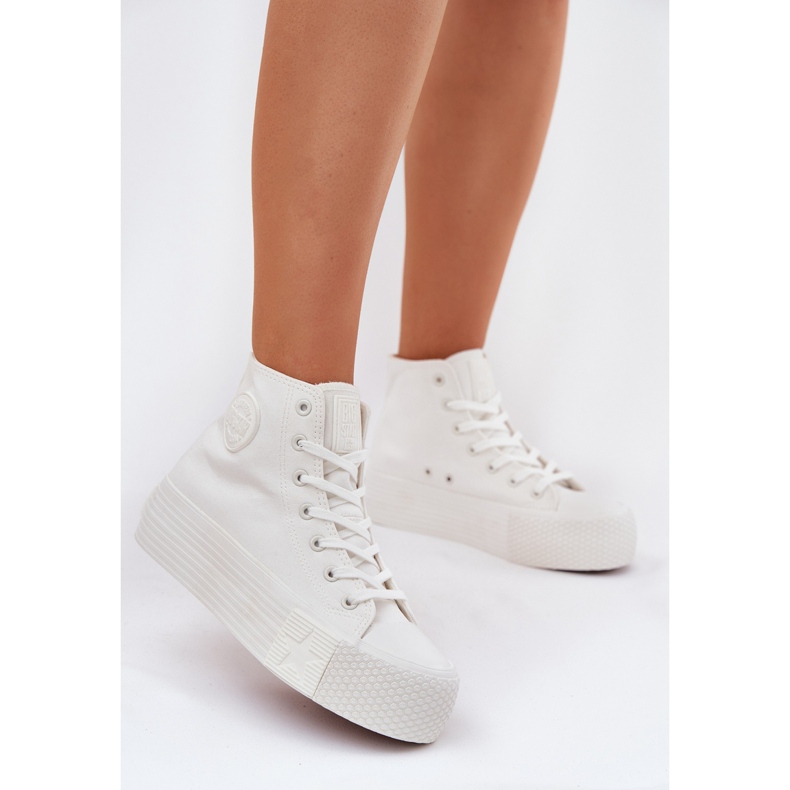 Sneakers pour femmes sur la plate-forme Big Star RR274743 White blanc 2