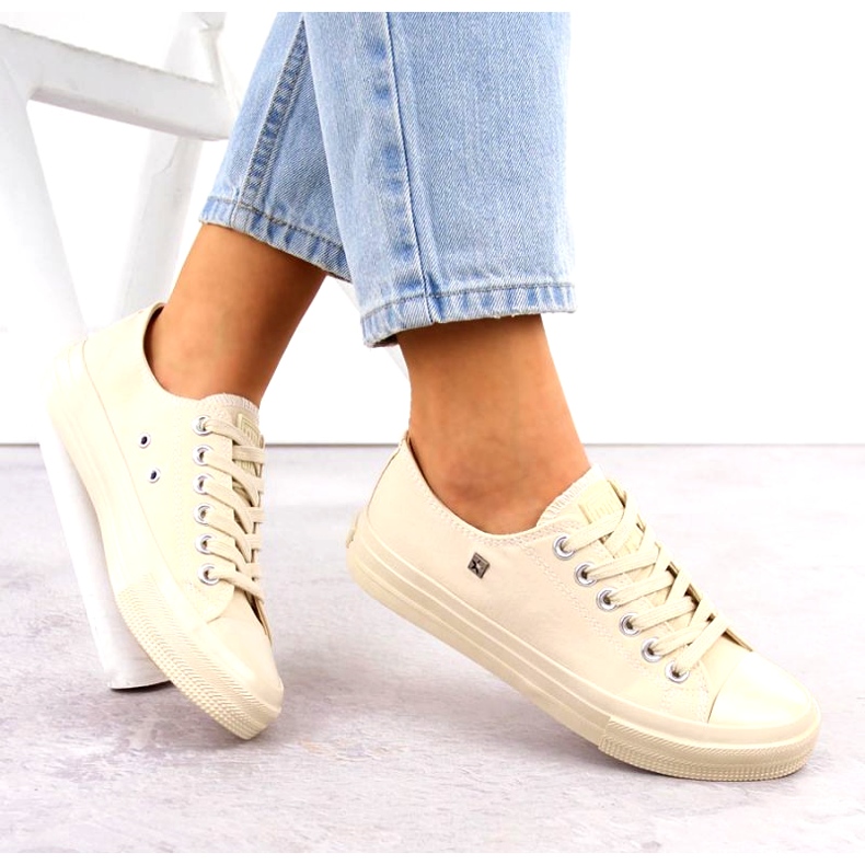 Baskets classiques pour femmes Big Star NN274286 Beige 2