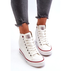 Baskets Compensées Femme Cross Jeans NN2R4004 Blanc 4