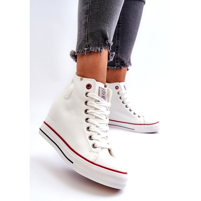 Baskets Compensées Femme Cross Jeans NN2R4004 Blanc 1