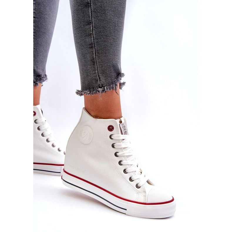 Baskets Compensées Femme Cross Jeans NN2R4004 Blanc 3