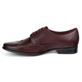 Olivier Chaussures en cuir masculin - Modèle 1023 Cherry rouge 1