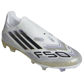 Adidas F50 League LL FG / MG JH7736 Chaussures de football blanche 1