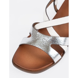 Sandales blanches plates Sergio Leone 1 Sandales blanches plates Sergio Leone 1