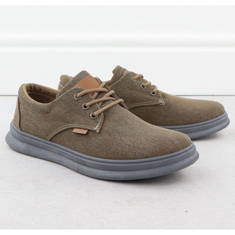 Chaussures décontractées pour hommes Textile Brown Nowacki 1059-H beige 1 Chaussures décontractées pour hommes Textile Brown Nowacki 1059-H beige 1