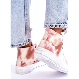 Baskets Femme Big Star LL274048 Beige-Rose 3