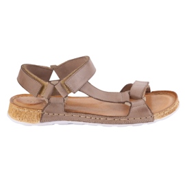 Olivier Sandales pour femmes beige en cuir aux pieds nus 1 Olivier Sandales pour femmes beige en cuir aux pieds nus 1