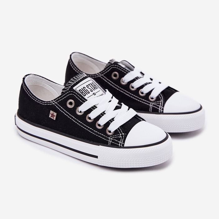 Baskets classiques pour enfants Big Star DD374163 Noir le noir 1