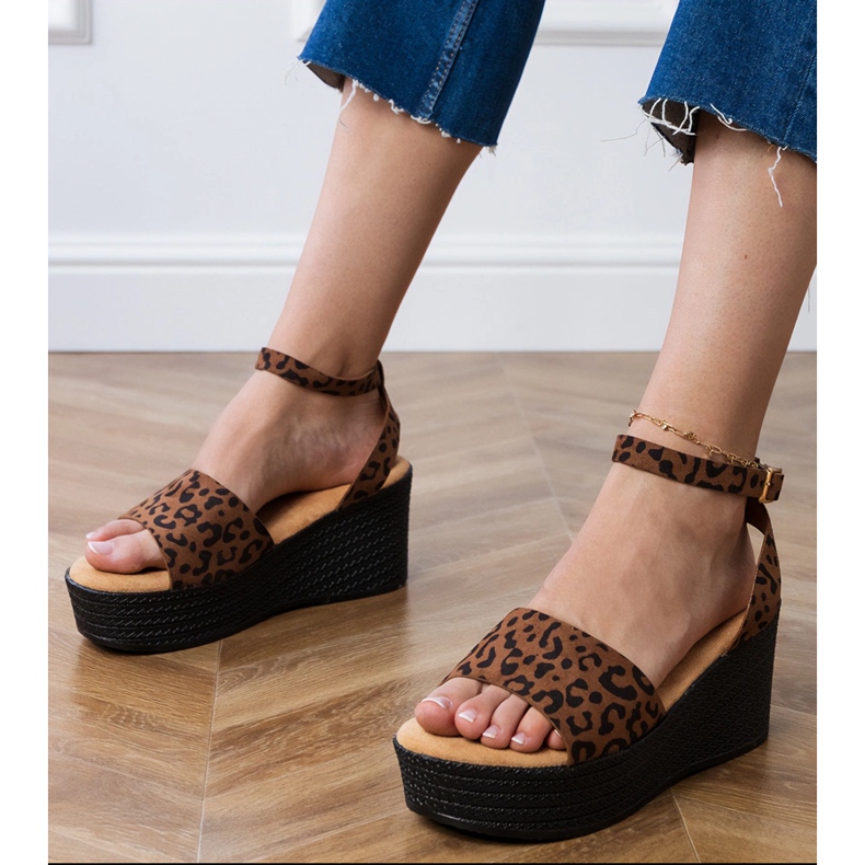 Sandales Panther sur la plate-forme Ekozamsz multicolore 1