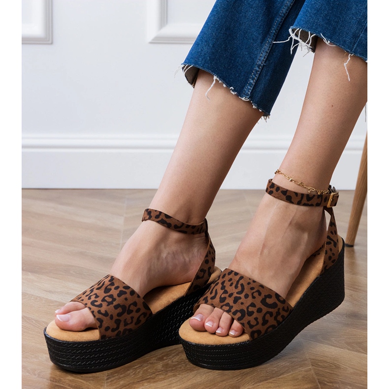 Sandales Panther sur la plate-forme Ekozamsz multicolore 2