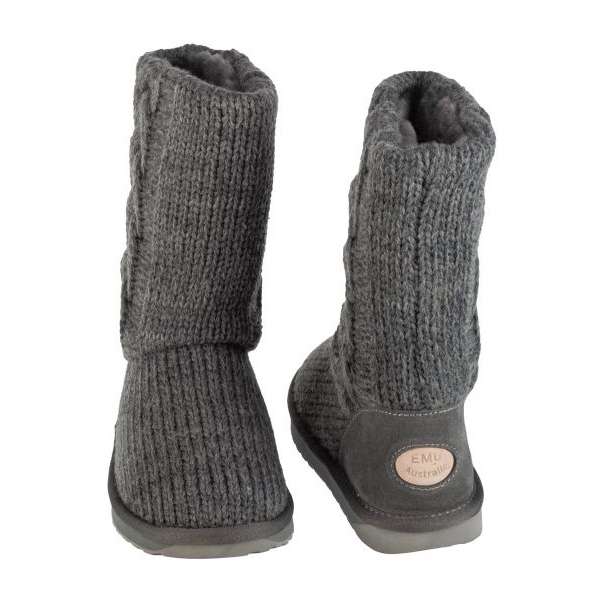 Emu Australia Chaussures, pantoufles ému australie Bartle W13142-dagr gris 2