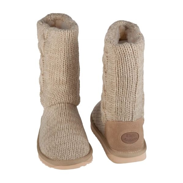 Emu Australia Chaussures, pantoufles ému australie Bartle W13142-Maca beige 2