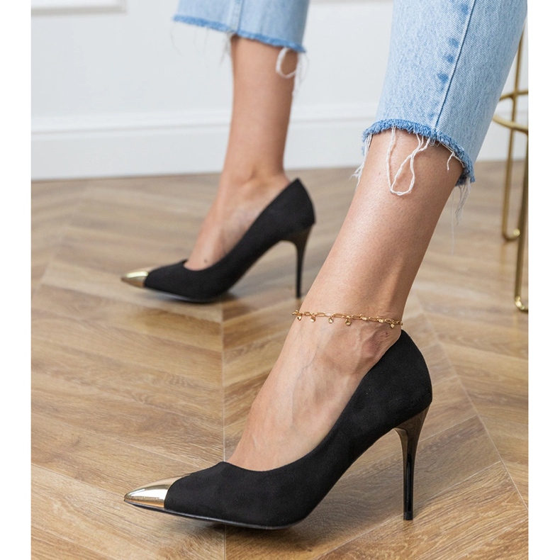 Pompes à écosam noir avec un orteil métallique le noir 2