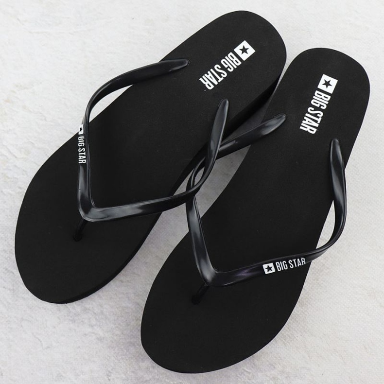 Big Star RR274A577 Flip -flops le noir 1