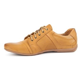 Chaussures en cuir en dentelle masculine Polbut C34P Rouge décontracté perforé brun 1 Chaussures en cuir en dentelle masculine Polbut C34P Rouge décontracté perforé brun 1