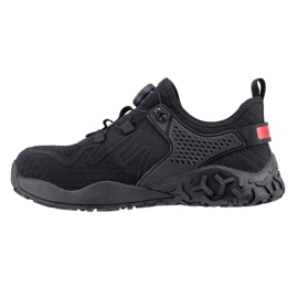 Chaussures de sport masculines avec levage composite laçage boa urgent 244 / s1 sra noir 2