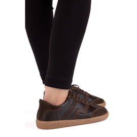 Barefoot pour femmes chaussures en cuir Olivier Eliza Dark Brown brun 1 Barefoot pour femmes chaussures en cuir Olivier Eliza Dark Brown brun 1