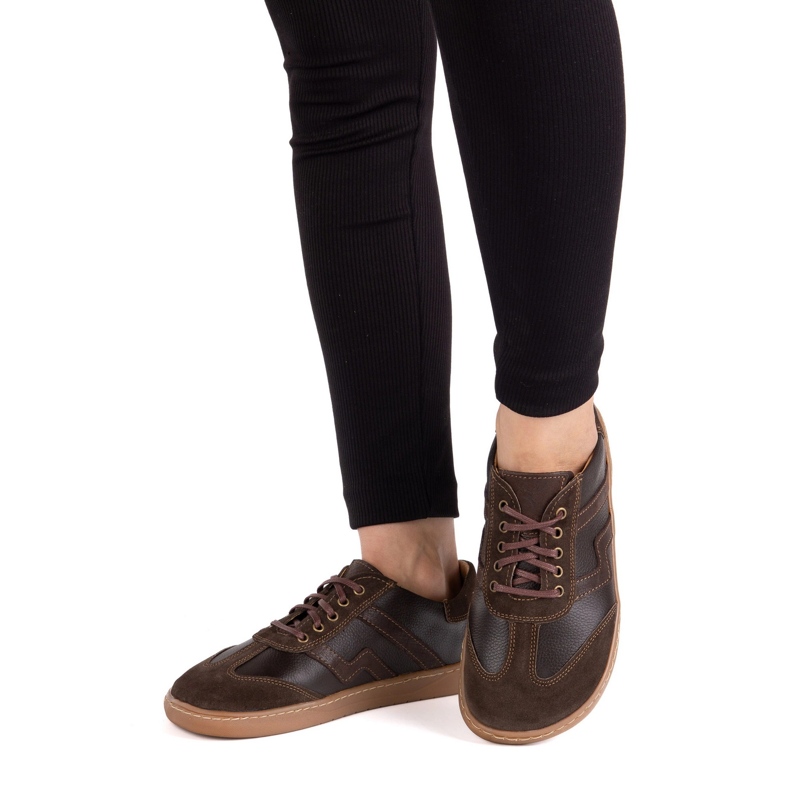 Barefoot pour femmes chaussures en cuir Olivier Eliza Dark Brown brun 2