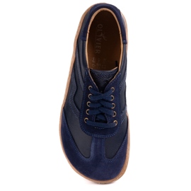 Chaussures en cuir aux pieds nus Olivier Eliza Navy Blue bleu 2