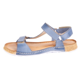 Olivier Sandales pour femmes Kallia Blue aux pieds nus bleu 1 Olivier Sandales pour femmes Kallia Blue aux pieds nus bleu 1