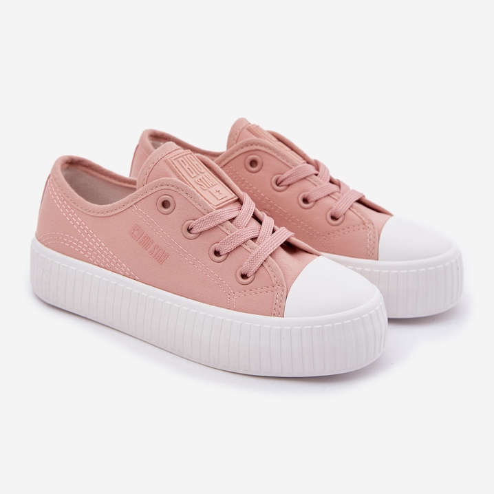 Big Star RR374011 Pink Lace -Up Sneakers rose 1