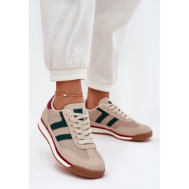 Baskets basses basées au sabot pour femmes sombres beige 2 Baskets basses basées au sabot pour femmes sombres beige 2