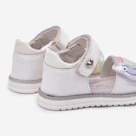 EVento Sandales pour enfants avec fermeture velcro, blanches 2