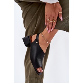 Sandales en cuir pour femmes sur Maciejka 06975-01 noir le noir 5