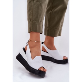 Sandales en cuir pour femmes pour l'ancien artiker 52c0483 blanc 2