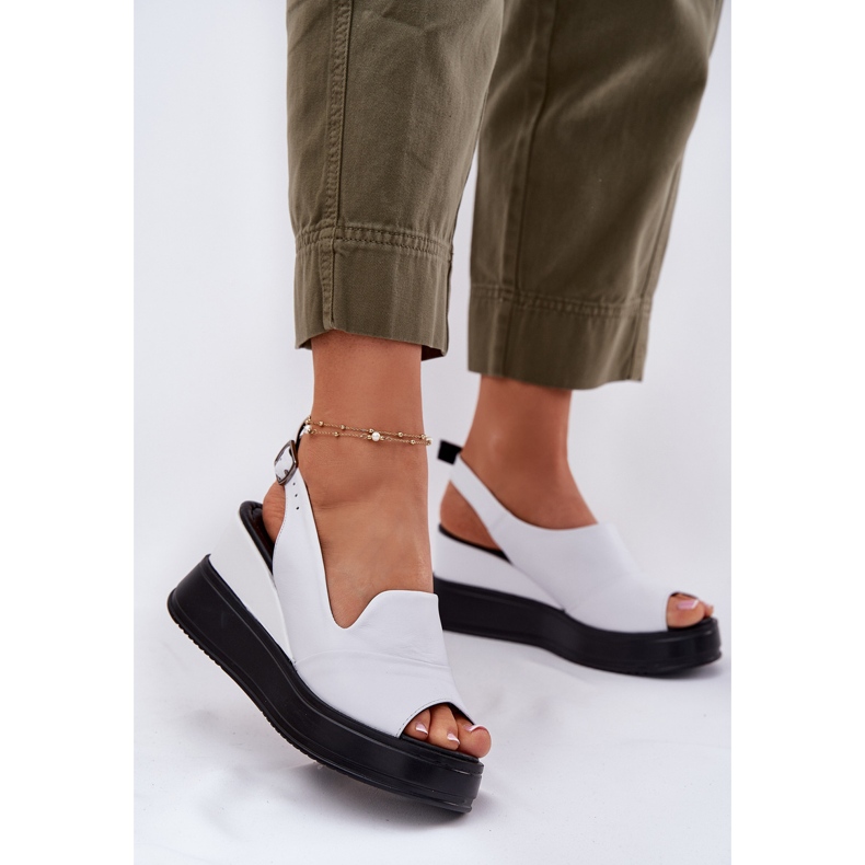 Sandales en cuir pour femmes pour l'ancien artiker 52c0483 blanc 2