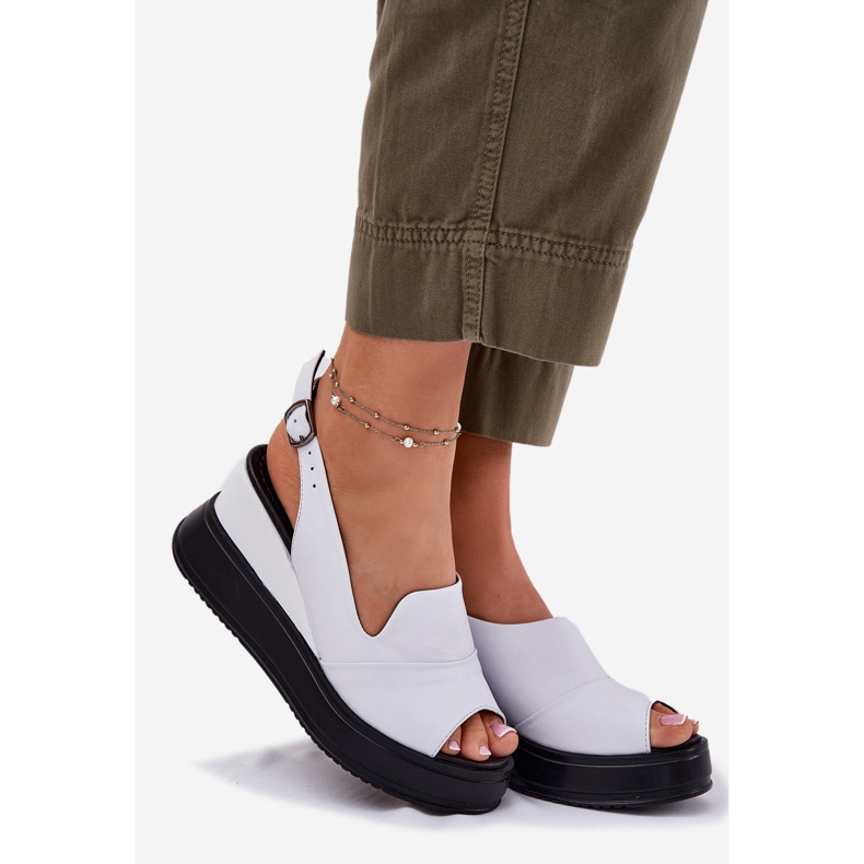 Sandales en cuir pour femmes pour l'ancien artiker 52c0483 blanc 1