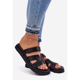 Les tongs des femmes avec Vinceza 17401 Velcro noir 1