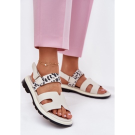 Vinceza 66780 Sandales léopard beige avec des talons plats 2 Vinceza 66780 Sandales léopard beige avec des talons plats 2