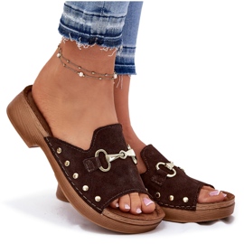 Brunes en daim pour femmes inblu tf0002k brun 6