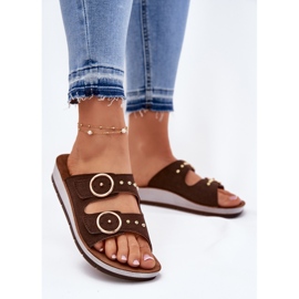 Inblu Confortable pour femmes CP000054 Brown Flip -flops brun 2