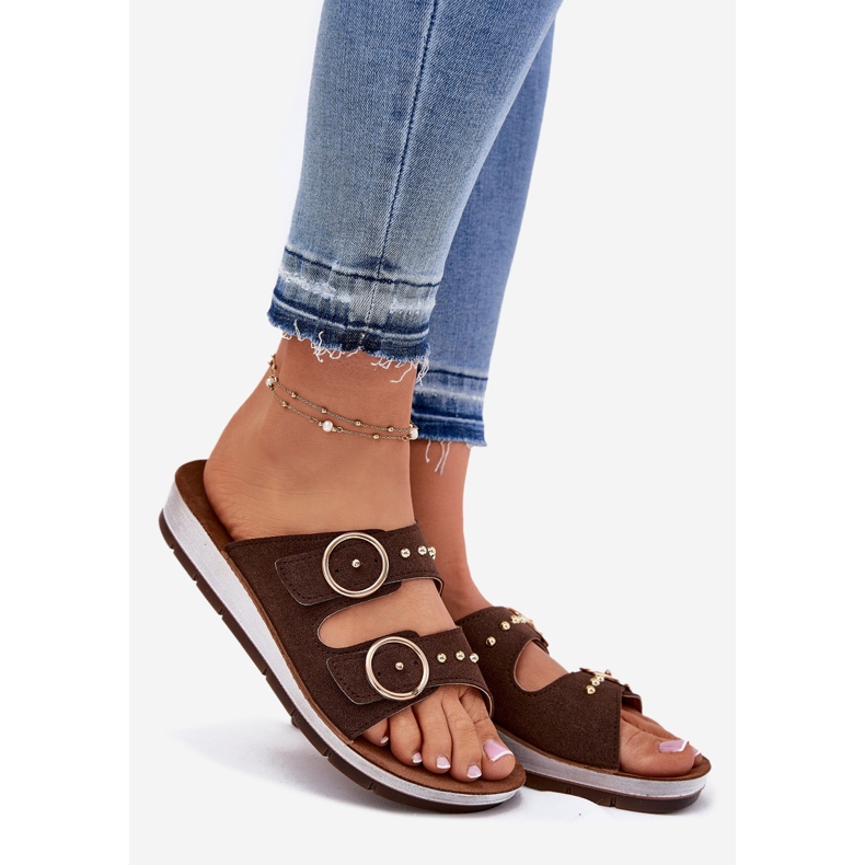 Inblu Confortable pour femmes CP000054 Brown Flip -flops brun 1 Inblu Confortable pour femmes CP000054 Brown Flip -flops brun 1