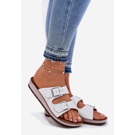 Les tongs des femmes avec une boucle inblu CP000042 Blanc 1