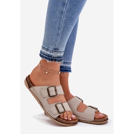 Inblu Les tongs prophylactiques des femmes dans le beige beige AA000068 1