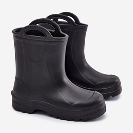 Galoshes pour enfants de Lemigo Doggy 735 Black le noir 1