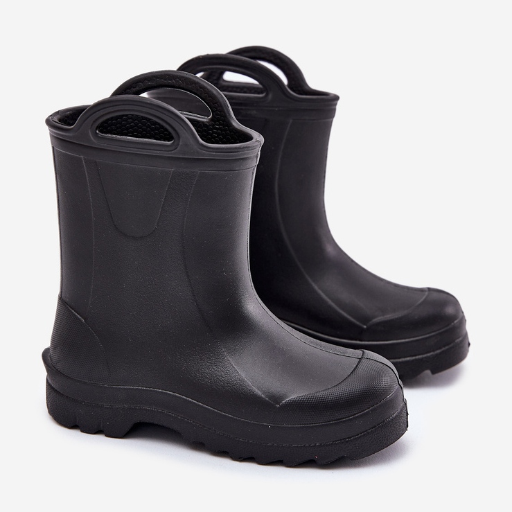 Galoshes pour enfants de Lemigo Doggy 735 Black noir 1