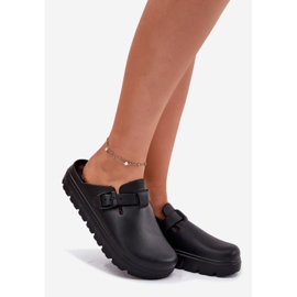 EVento Les tongs de mousse pour femmes avec une ceinture et serrer le noir 1 EVento Les tongs de mousse pour femmes avec une ceinture et serrer le noir 1
