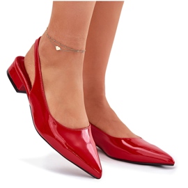 Ballerines rouges à thèmes basses rouges 8