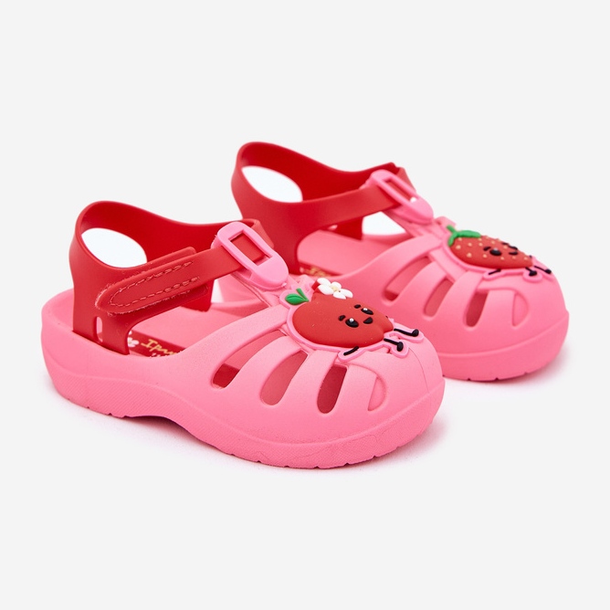 Velcro Children's Sandals Fruit 83615 Ipanema Summer XIV Pink-rouge rose 1