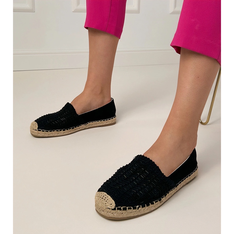 Espadrilles de travail noir sur la plate-forme 1