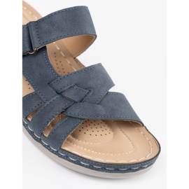 Seastar Les tongs des femmes bleues avec du velcro 1
