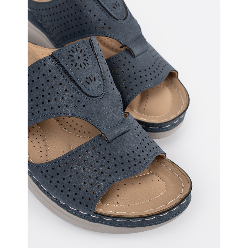 Seastar Blue confortable Cut -out Flip flops bleu 1 Seastar Blue confortable Cut -out Flip flops bleu 1