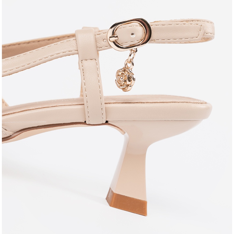 Goodin Pompes ouvertes à thèmes basses beige 2